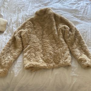 Abercrombie faux fur coat